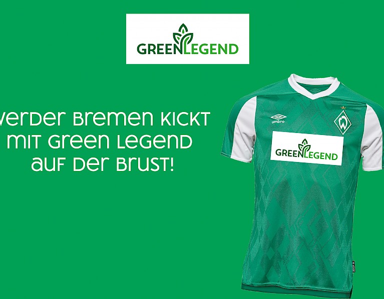 Werder Bremen kickt im „Veganuary“ mit Green Legend-Logo